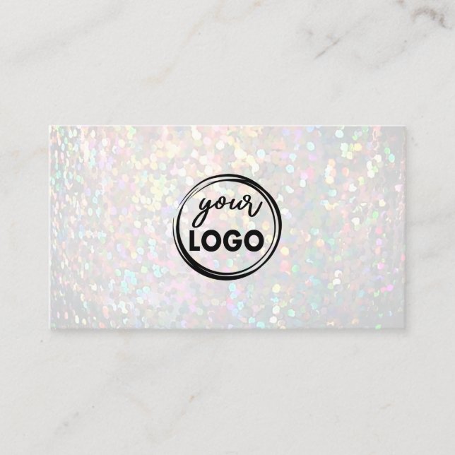 • pastel colours simulated iridescent business card (Front)