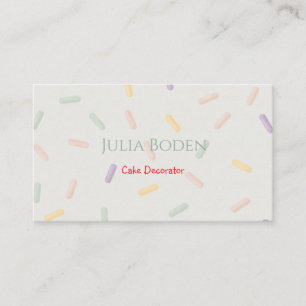 Pastel Colours Sprinkles Business Card
