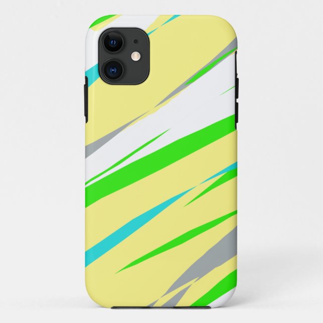 Pastel Colours Stripes iPhone Phone Case (Back)