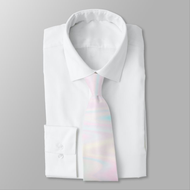  pastel colours zig zag tie (Tied)
