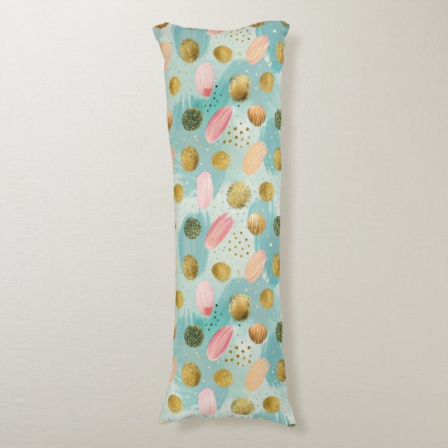 Pastel Confetti Glitter Abstract Pattern (2) Body Cushion (Front Vertical)