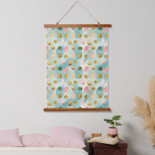 Pastel Confetti Glitter Abstract Pattern (2) Hanging Tapestry