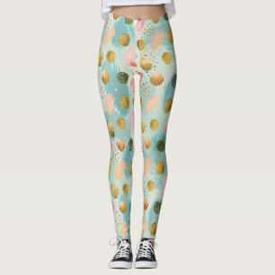 Pastel Confetti Glitter Abstract Pattern (2) Leggings