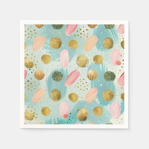 Pastel Confetti Glitter Abstract Pattern (2) Napkin