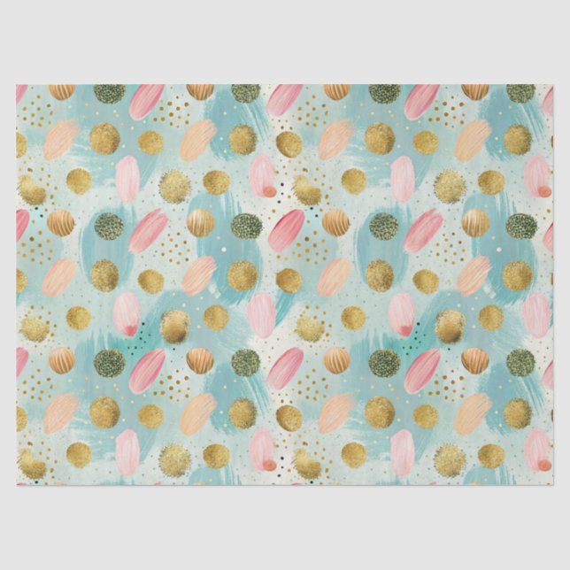 Pastel Confetti Glitter Abstract Pattern (2) Tissue Paper (Front)