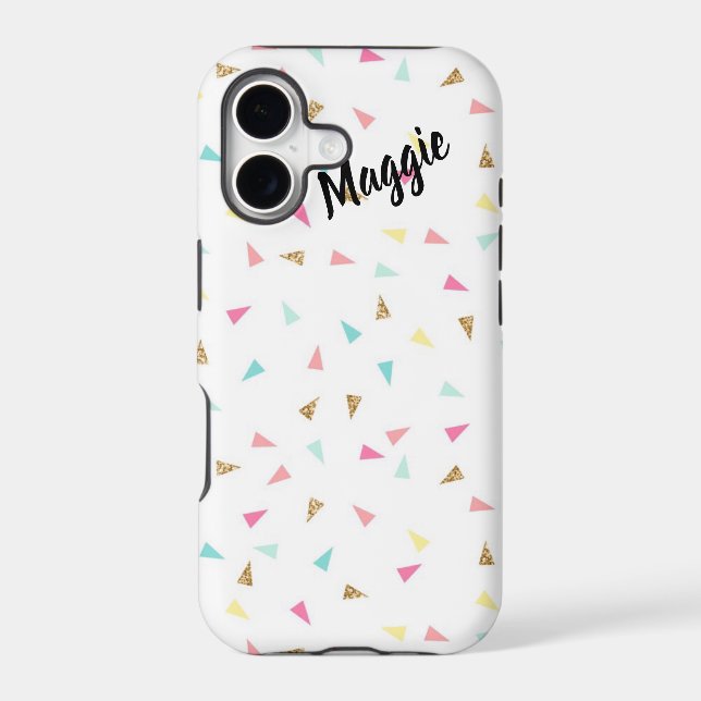 Pastel Confetti Pattern Template (Back)