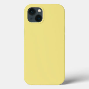 Pastel corn yellow background ready to customise iPhone 13 case