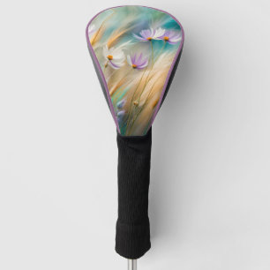 Pastel Cosmos and Grasses, Whispers of Nature Golf Head Cover