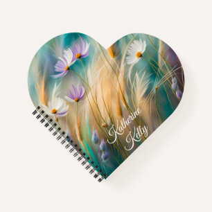 Pastel Cosmos and Grasses, Whispers of Nature Notebook