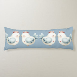 Pastel Cottagecore Chicken Body Cushion