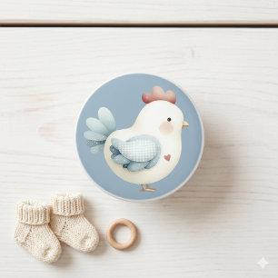 Pastel Cottagecore Chicken Ceramic Knob