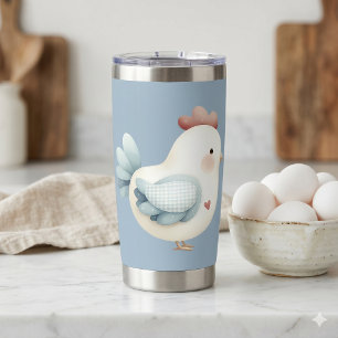 Pastel Cottagecore Chicken Insulated Tumbler
