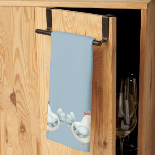 Pastel Cottagecore Chicken Tea Towel