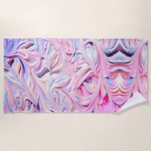 Pastel Creamy Frosting Beach Towel