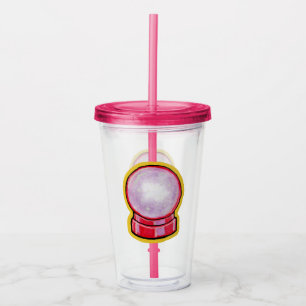 Pastel Crystal Ball Acrylic Tumbler