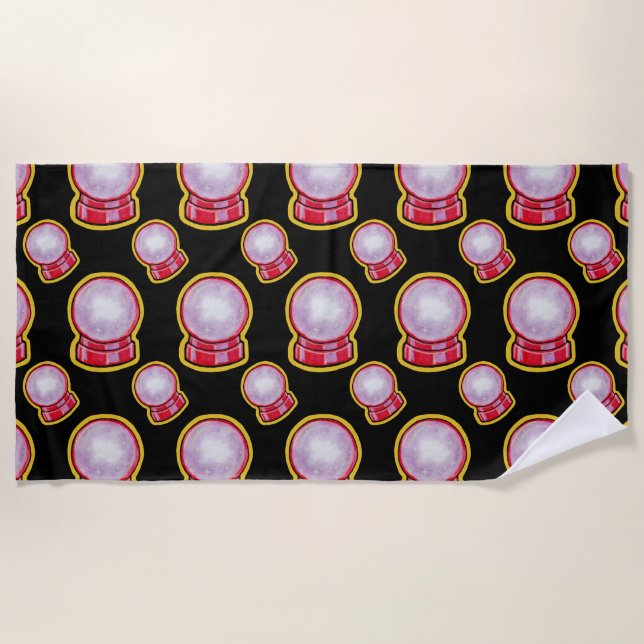 Pastel Crystal Ball Beach Towel (Front)