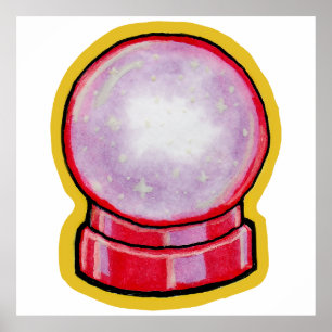 Pastel Crystal Ball Poster