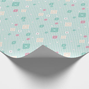 Pastel Crystal Star Pattern Wrapping Paper