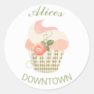 Pastel Cupcake Bakery Sticker