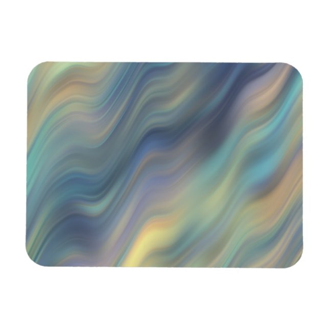 Pastel Currents Abstract Magnet (Horizontal)