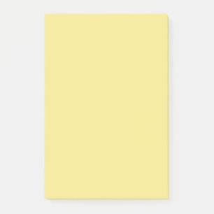 Pastel custard yellow decor ready to customise post-it notes