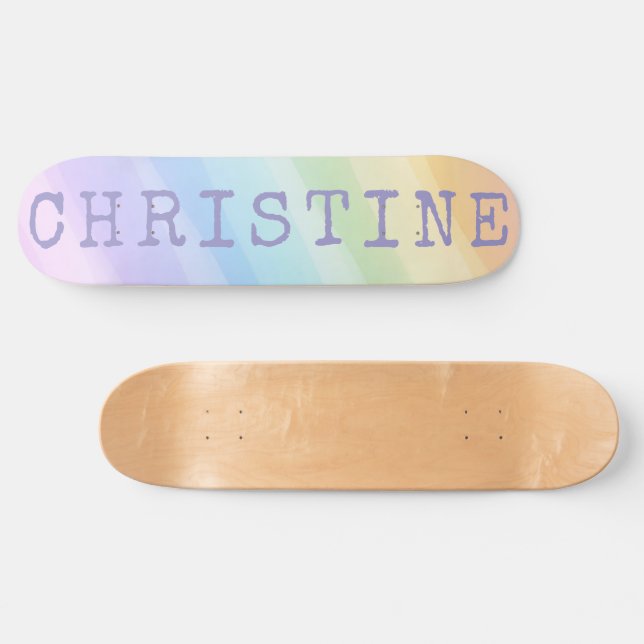 Pastel Custom Board Option to add Trucks & Wheels Skateboard (Horz)