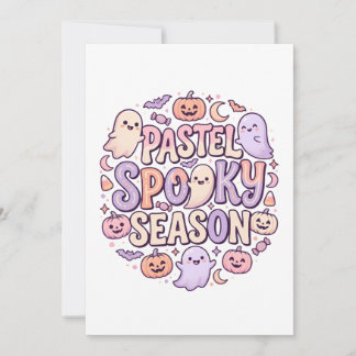 Pastel Cute Halloween Party Invitation