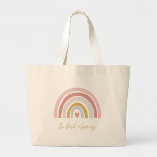 Pastel Cute Rainbow Jumbo Tote Bag