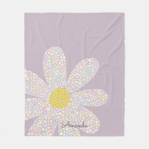 Pastel Daisy Fleece Blanket