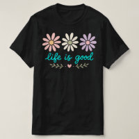 Pastel Daisy Floral , Life Is Good Flower , Boho S