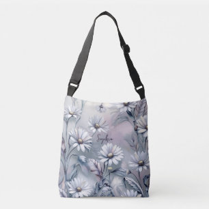Pastel Daisy Flowers Spring Summer Personalise  Crossbody Bag