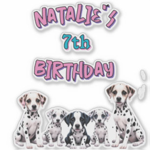 Pastel Dalmatian Dogs Birthday Party