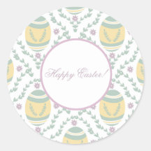 Pastel Damask Easter Eggs Pattern