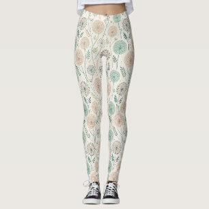 Pastel Dandelion Dreams – Whimsical Floral (2) Leggings