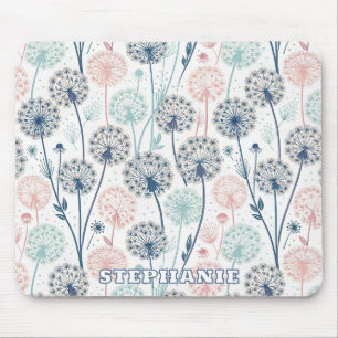 Pastel Dandelion Dreams – Whimsical Floral Mouse Pad