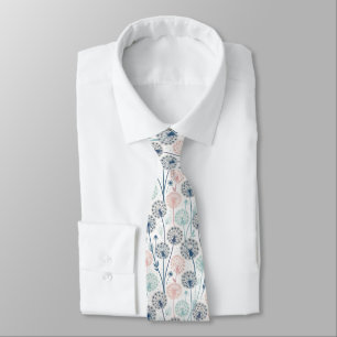 Pastel Dandelion Dreams – Whimsical Floral Tie