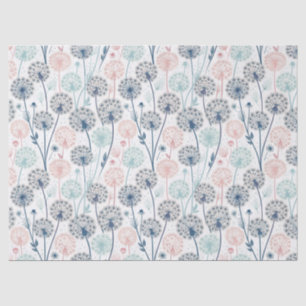 Pastel Dandelion Dreams – Whimsical Floral Tissue Paper