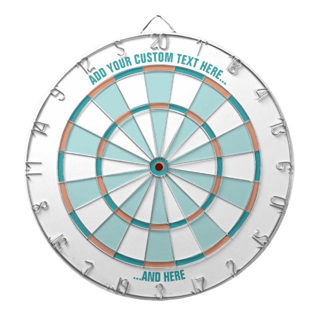 Pastel Dartboard with Custom Text (Front)