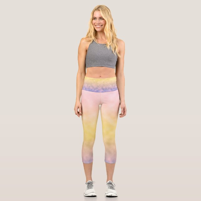 Pastel Dawn Capri Leggings (Front)
