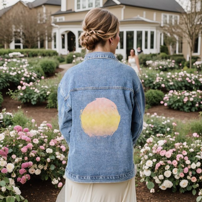 Pastel Dawn Denim Jacket (Wedding Back)