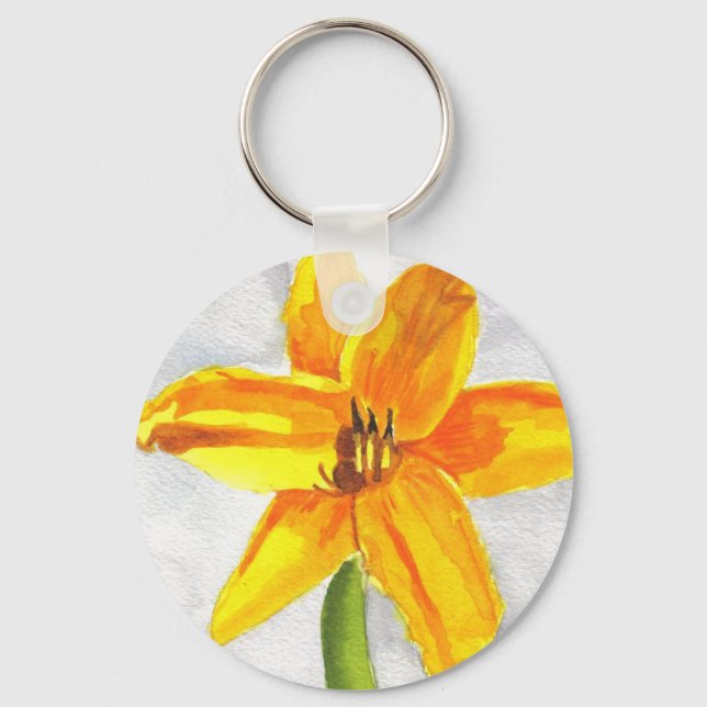 Pastel Day Lily Key Ring (Front)