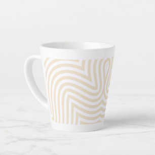 Pastel Design Latte Mug - Elegant and Stylish