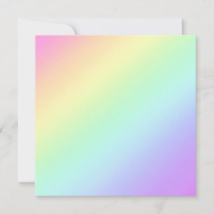 Pastel Diagonal Rainbow Gradient  Card