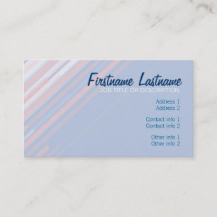 Pastel Diagonal Stripes Business Card