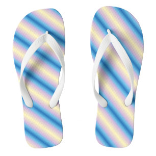 Pastel Diagonal Stripes Jandals