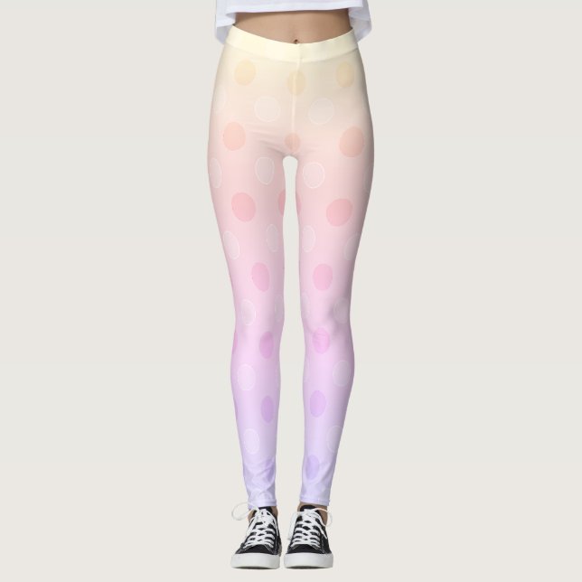 pastel dot leggings activewear (Front)