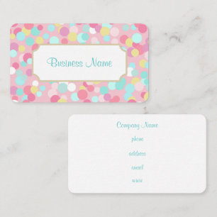 Pastel Dots  Business Card