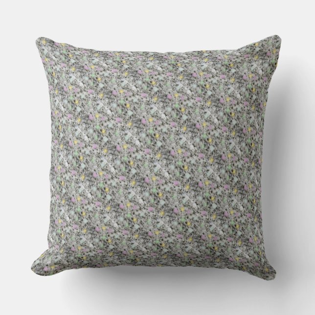Pastel Dotted White Granite Cushion (Front)