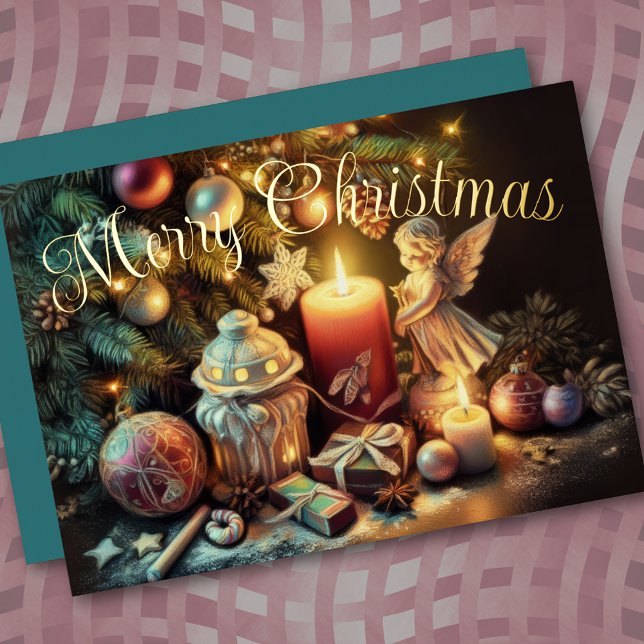 Pastel Drawing Christmas Holiday Angel (Creator Uploaded)