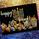 Pastel Drawing Menorah Hanukkah Candles<br><div class="desc">Pastel Drawing Menorah Hanukkah Candles Holiday themed items designed by Umua. Printed and shipped by Zazzle or their affiliates.</div>